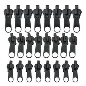 6/12/24 Pcs Reversible Zipper Double Sided Zip Head Puller Fixer Jacket Sliders Repair Replacement Tools for Clothing