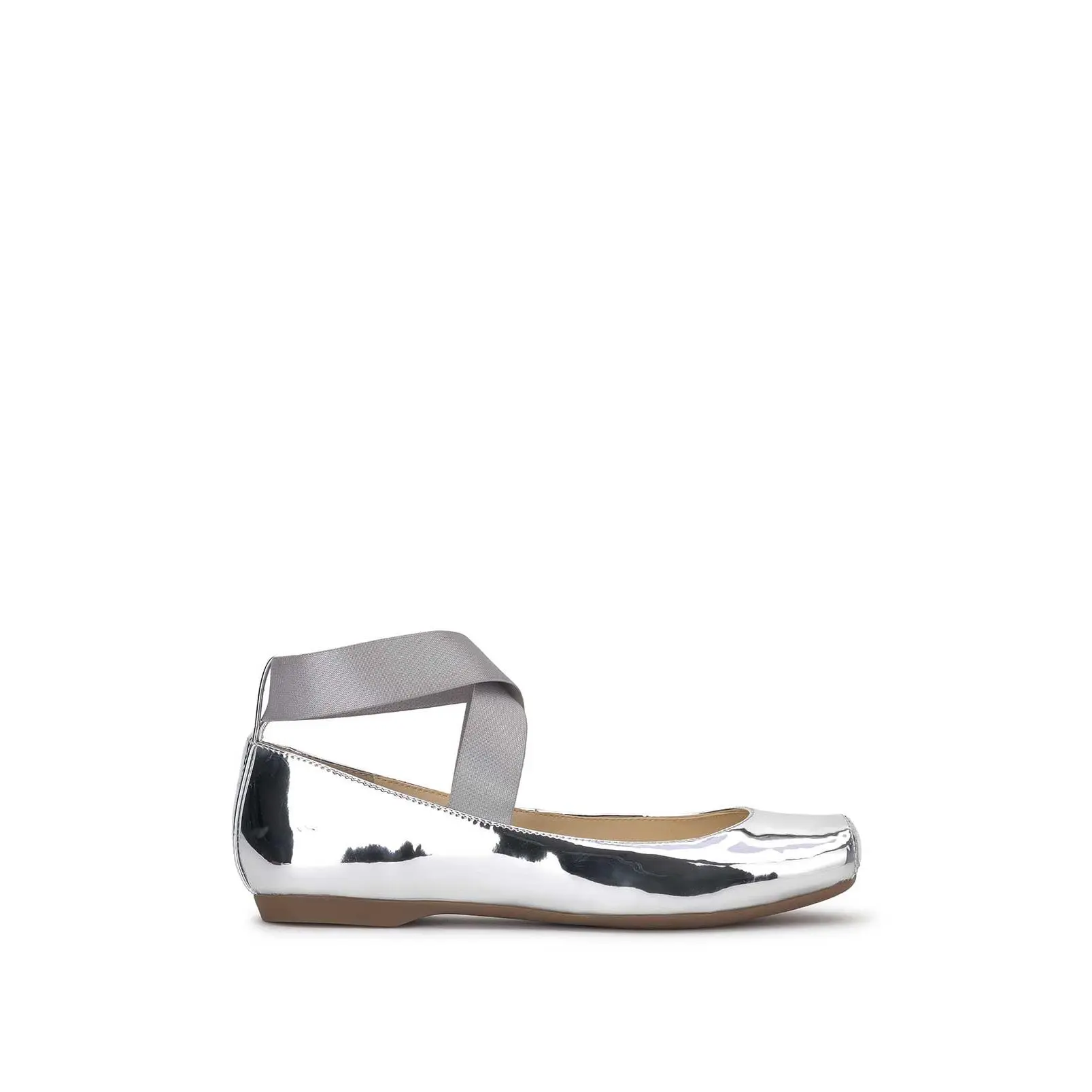 Mandalaye Ballet Flat in Silver
