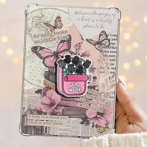 Goth Girl Vibes Black Roses Grip – Dead Inside Edition Magnetic Kindle Grip Book Lover Cute Kindle Accessories Phone Holder PopSocket Phone Grip Magnetic Pop Socket Phone Grip