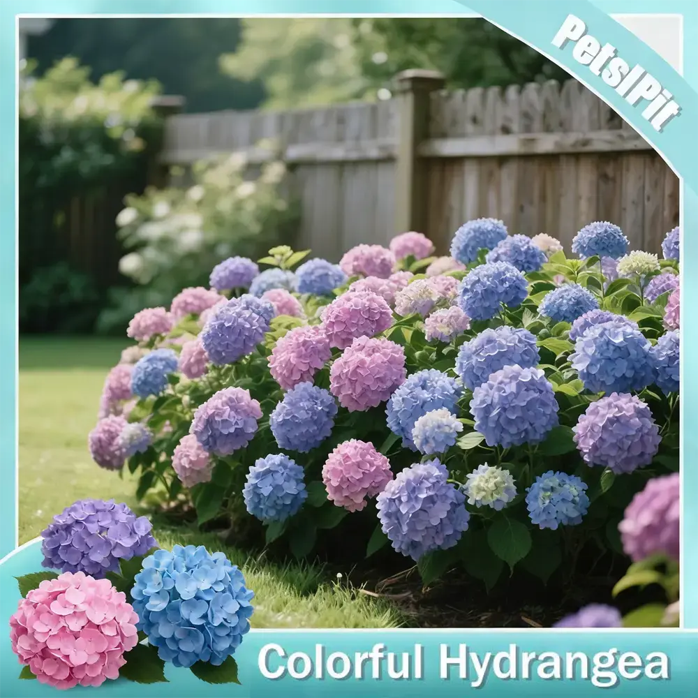 PetalPit Giant Snowball Hydrangea Seeds (Mixed Color) - Fast-Growing Perennial Shrub, Hydrangea Flowers, Large Format Wedding & Special Occasion Outdoor Garden/Potted Plants, Wedding Flowers