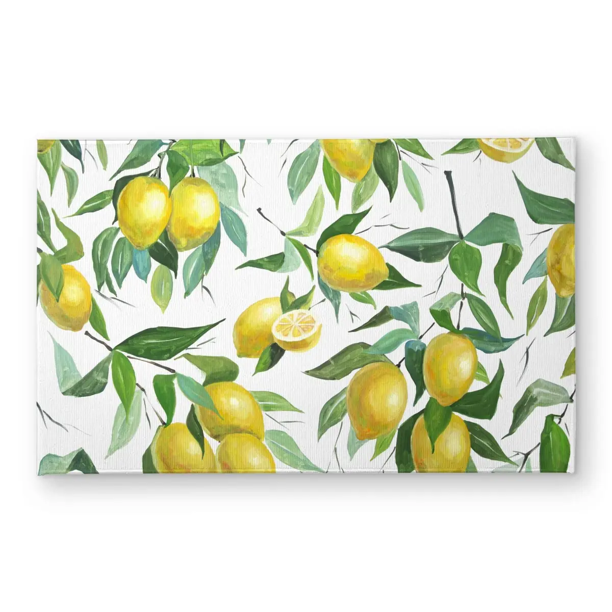 Begin Home Decor CODM2134MQLJPC 21 x 34 in. Lemon Pattern Indoor & Outdoor Door Mat - Home Decor Accent