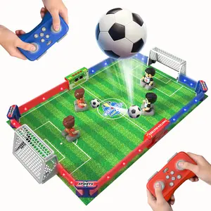 Cokzer Kids' Soccer Table, Portable Table-Top Soccer Game, 1-4 Player RC Soccer Board Game for Kids with 3 Balls & 4 Remote Controllers,Perfect for Indoor Family Fun and Parties, Gift for Boys and Girls,Suitable for Children Aged 6 and Up