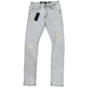 Waimea light distress beige wash denim