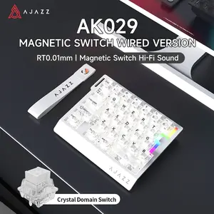 AJAZZ AK029 wired split mechanical keyboard ergonomic 29 key one handed gaming mechanical keyboard ice island switch 0.01mm ultra fast response HIFI level noise reduction support multiple systems suitable for esports games