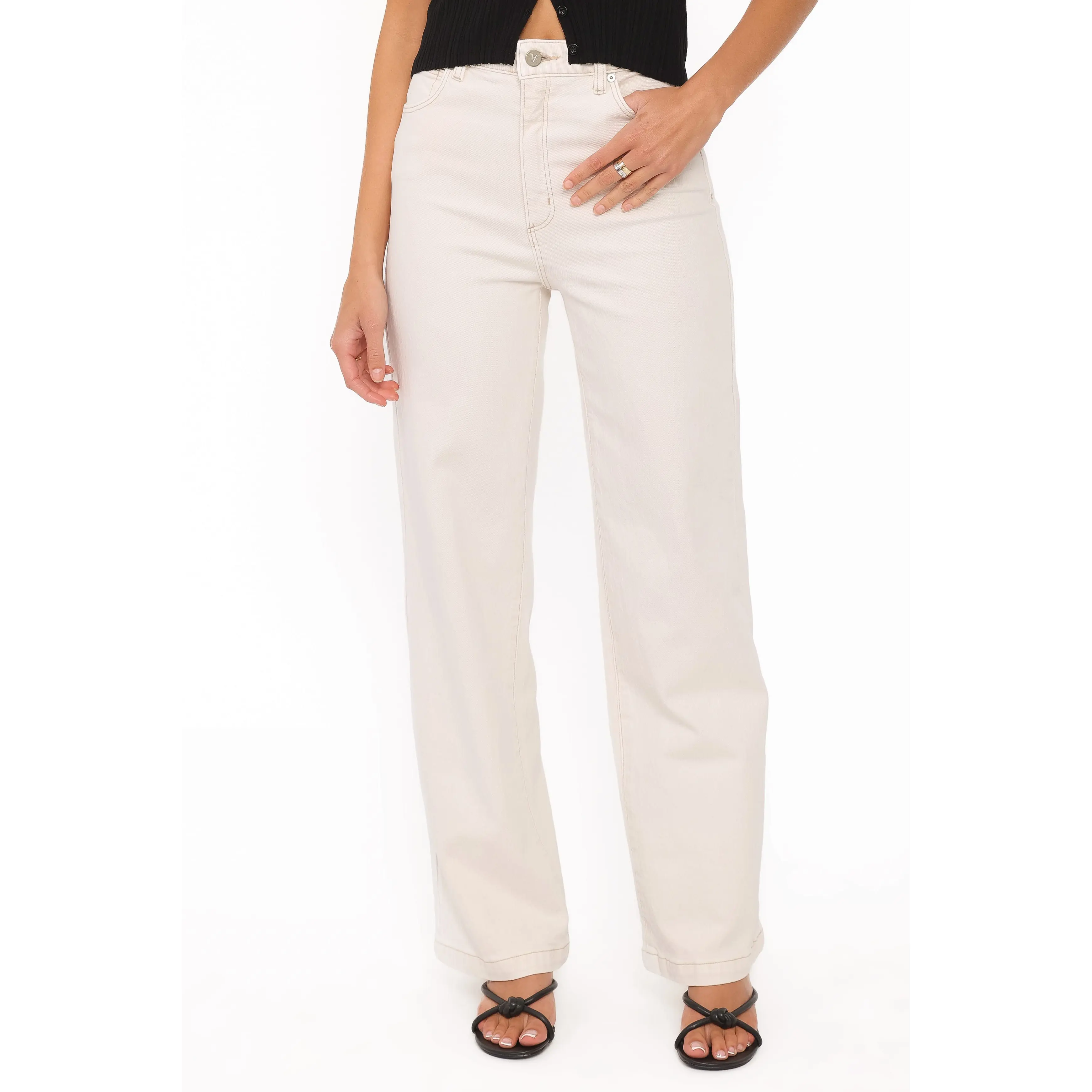 Abrand 94 Wide Leg Jeans - Vanilla