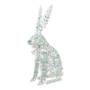 August & Leo Acrylic Jewel Bunny Decor