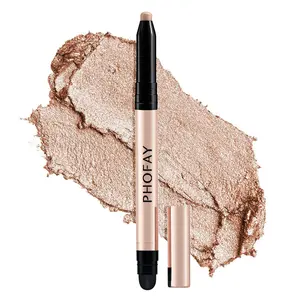 PHOFAY Cream Eyeshadow Crayon - Shimmer, Glossy Eyeshadow, Sparkle Formulation, Long-Lasting Eye Makeup Stick, Sparkle Eyeshadow