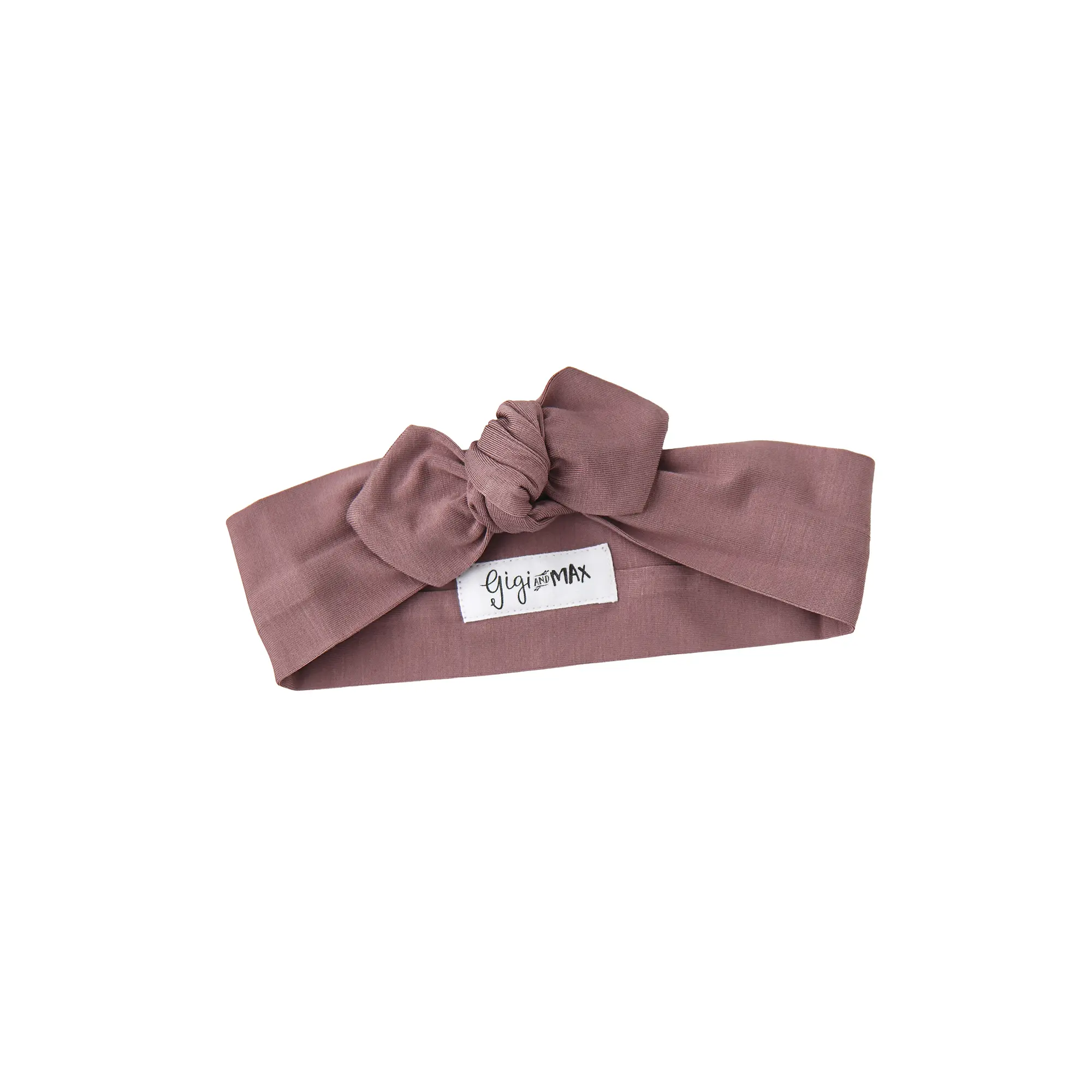Mauve TOPKNOT HEADBAND Soft Bamboo Solid Minimalistic Newborn Baby Hair Accessories