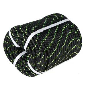 1/2" × 150' Breaking Strength 6180Lbs Double Braid Polyester Rope Bull Rope