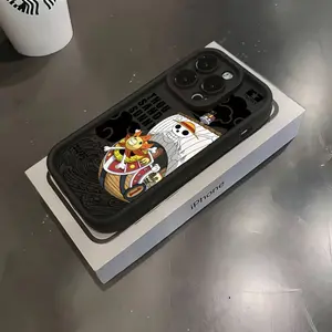 Anime Pirate Ship Creative Phone Case for iPhone 16 15 14 13 12 11 Pro Max Mini XR XS X 7 8 Plus, Anti-Drop Soft Tpu Back Cover