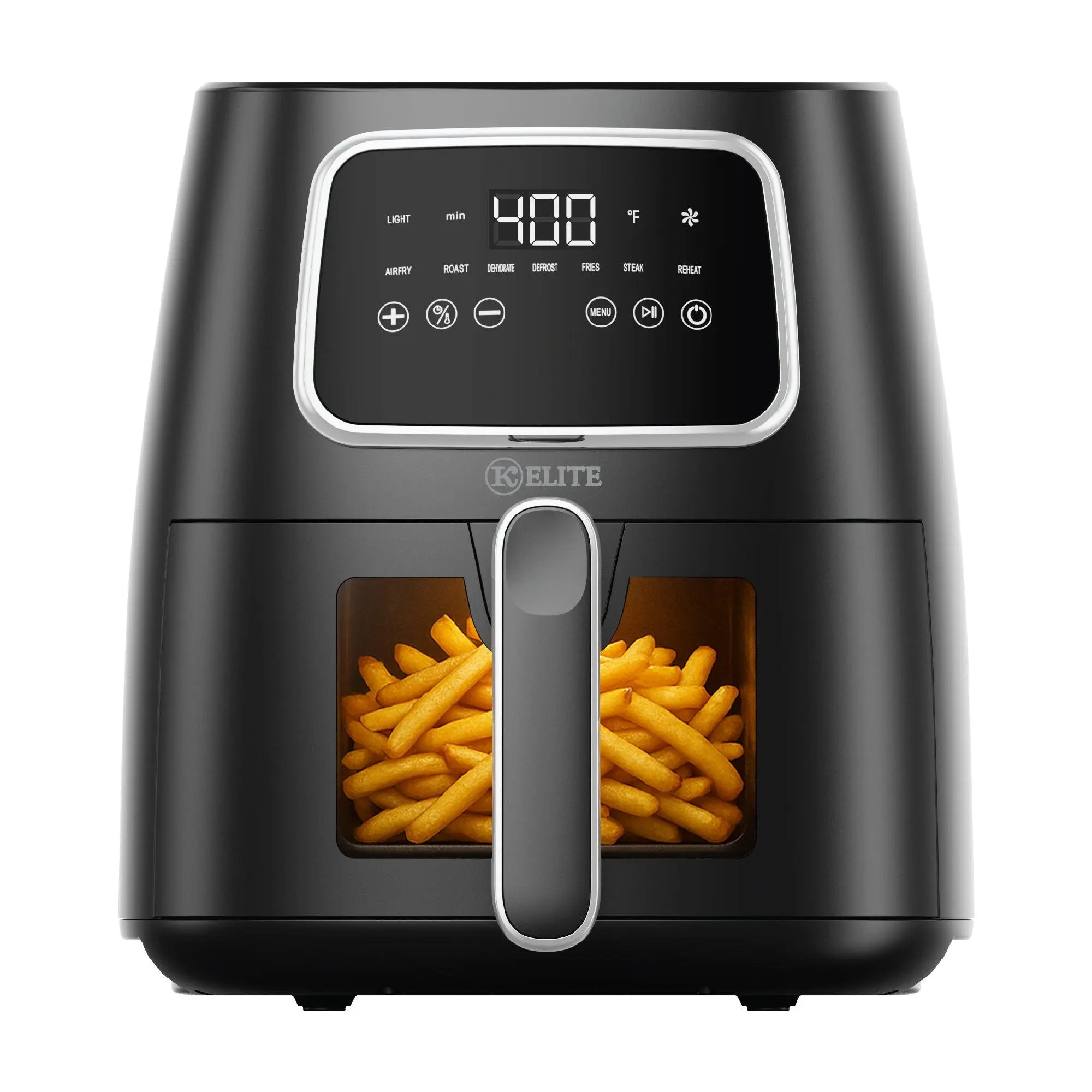 Kitchen Elite 5.5 Qt. Digital Air Fryer, Countertop Cooker w/ LED Screen, Black Kitchen Elite 5.5 Qt. Digital Air Fryer, Countertop Cooker w/ LED Screen, Black