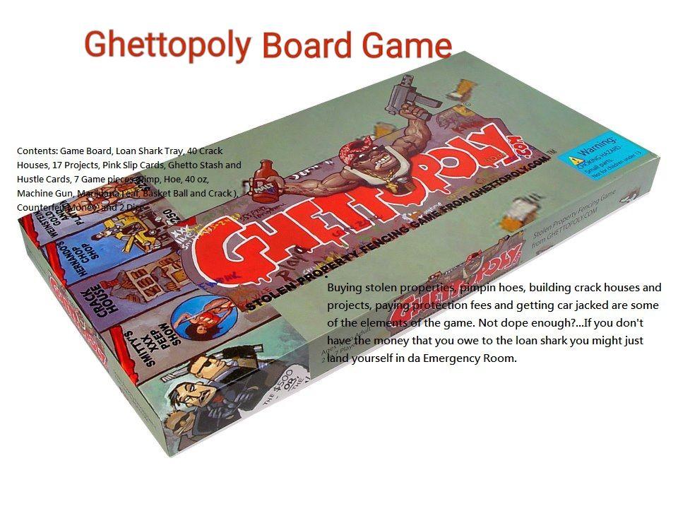 Ghettopoly Board Games