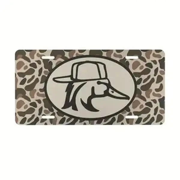 DUK license plate，Long-term use,Car Decor- 12x6 In front license plate, – Made in USA, Car Truck Tag Humor Trucks & Cars, 4 Pre-Drilled Holes,Easy Installation,Perfect Gift Ideas