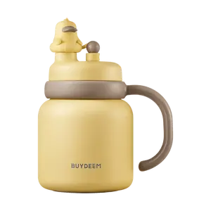 BUYDEEM S101 600ml Insulated Tumbler with Infuser, 316L Stainless Steel Tea Separation Cup, Leak-Proof Travel Mug for Hot & Cold Drinks
