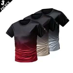 3-PACK Men'S Plain Slim Fitted Shirts Crewneck Longline T-Shirt Gym Workout Athletic Shirt Tees With Menswear Casual Tops,Men'S Classic Streetwear Clothing For Daily Wear,Fall Fashion Outfits 2026 clothes White T-shirt Unisex