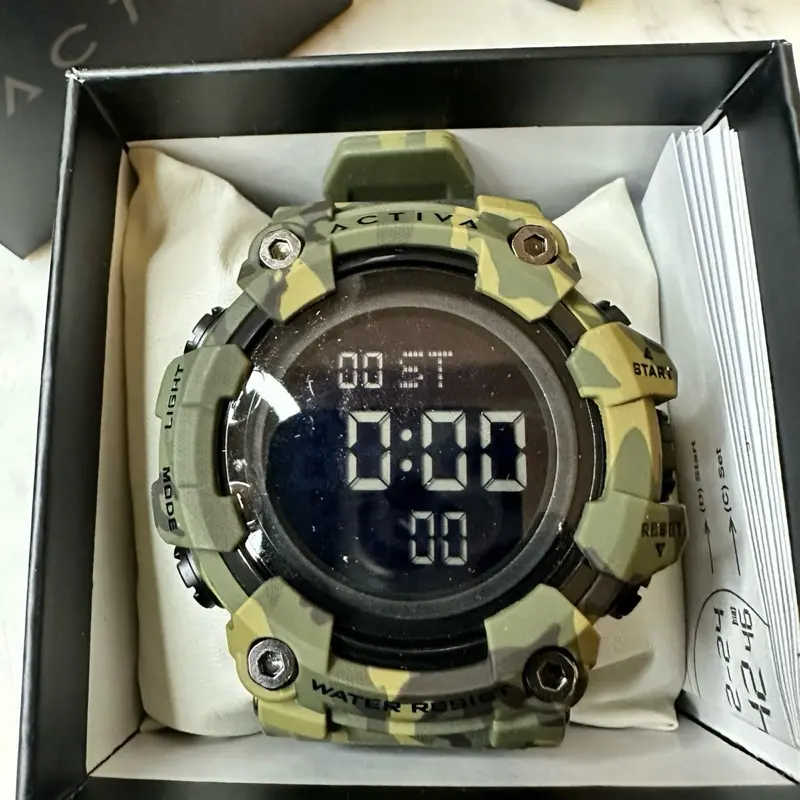 Invicta Activa X Digital Watch 56mm Camo Military Green Sport Watch NEW