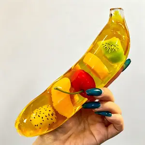 Sensory Fruit Squeeze Tube Toy – Non-Toxic Soft Gel Fidget Toy, Anxiety Relief Stress Toy with Fruit Beads, Portable Decompression Toy for Office School