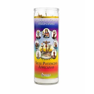 Seven African Powers 7 Day Candle (Siete Potencias Africanas)