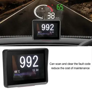 Car OBD MultiFunction Meter Digital Temperature Voltage Speed HUD Display
