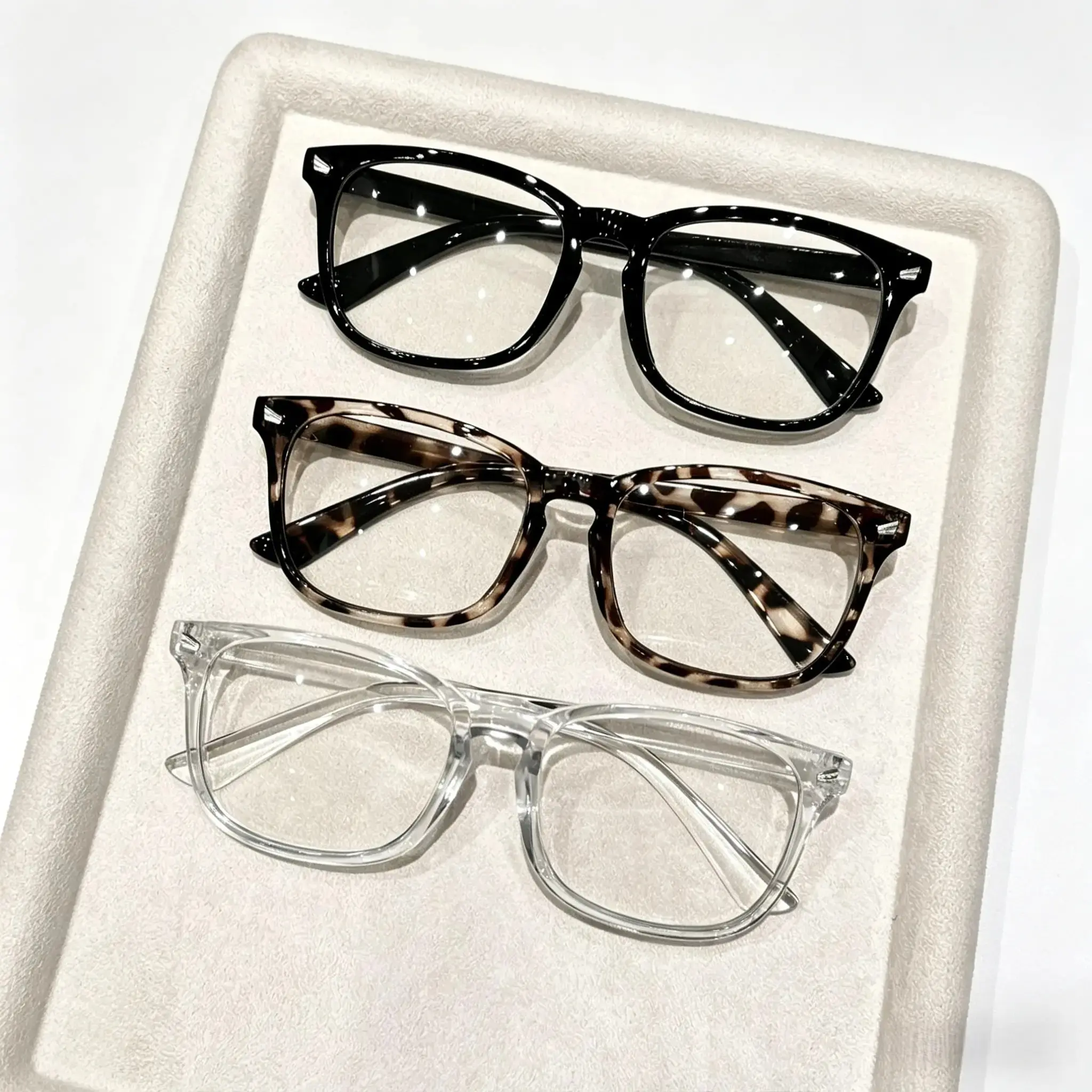 3-Pack Women’s Fashion Glasses Frames, Lightweight Leopard Print Eyeglasses, Trendy Clear Lens Nerd Glasses for Daily Wear, Casual Outfits, Office, Reading & Street Style Accessories tiktokshopbacktoschool