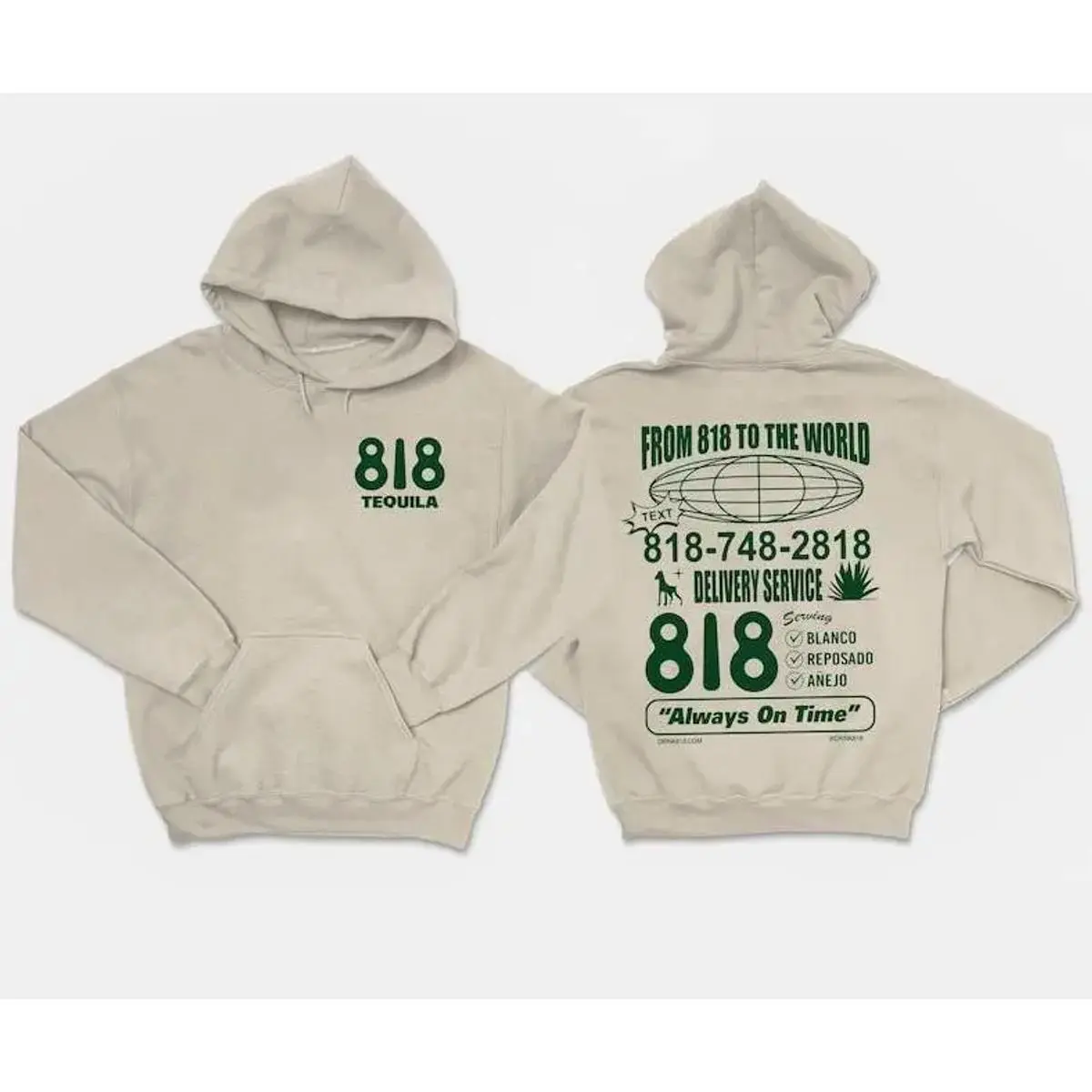 Women's 818 Tequila Casual Tops, Unisex 2-Sided Essential Cotton Crewneck Sweatshirt, Trendy Regeneration For The Next Generation Design