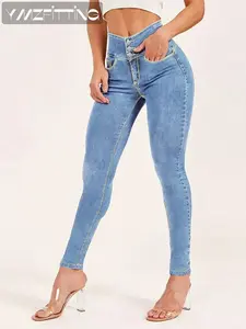 YMZFITTING High-Waisted Skinny Jeans for Women Slim Fit Tapered Stretchy Casual Everyday Wear Premium Fabric Comfort Flexibility Bottom Style