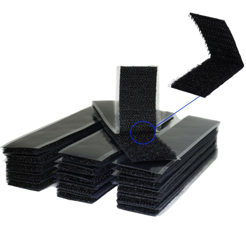 VELCRO Convenient and Strong- Sets of Hook and Loop Nylon Fastener Strips with Heavy-Duty Adhesive Backing for Damage-Free Mounting in Home or Office.