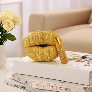 Lip & Lipstick Decorative Piece, Perfect Home Living Room Bedroom Decoration, Ideal Gift for Valentine's Day Birthday Anniversary, Home Decor Products