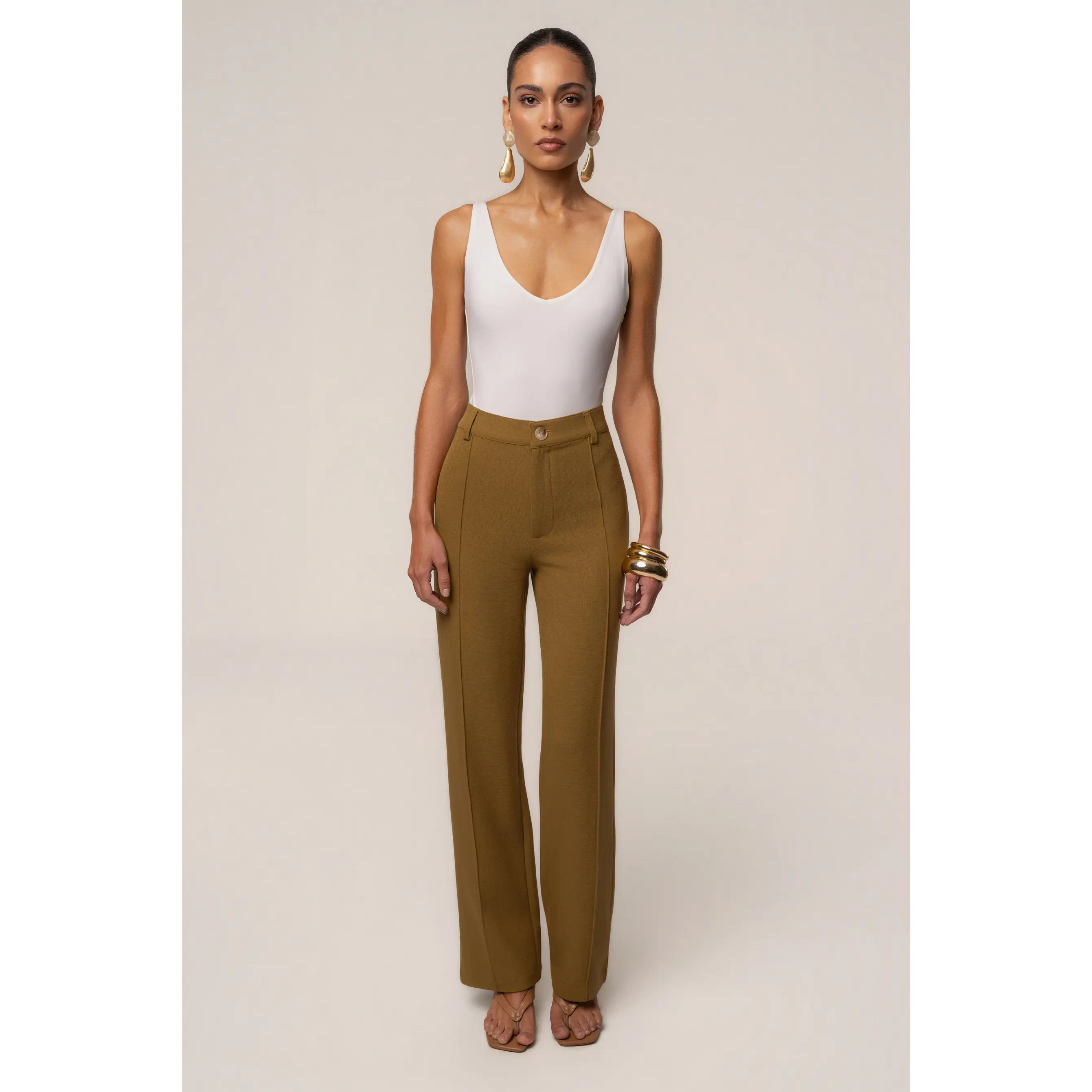 Olive Arlette Trousers