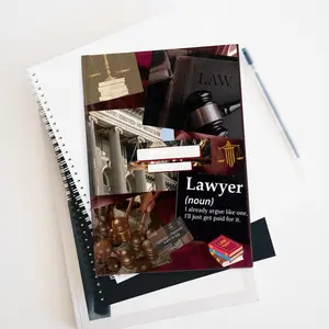 Lawyer's Journal - Inspirational Motivational Notebook Personalized Gift for Law Graduates & Legal Professionals, Study, Law School