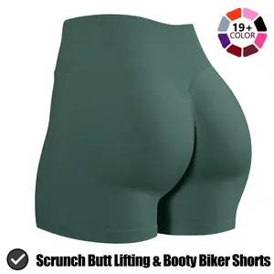 Jetjoy Shorts for Women, Women Workout Shorts Scrunch Butt Lifting Gym Seamless Booty Biker Shorts; Shorts Hidden Scrunch Butt Lifting Seamless Shorts SpringStatements