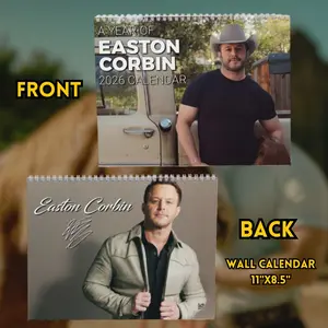 Easton Corbinn 2026 Wall Calendar, Country Music Calendar, Music Tour Merch, Gift For For, For Men And Women, Decorate Home