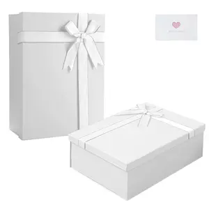 Gift Box,9.72'x7.09'x3.35', Gift Boxes with Lids for Presents Closure Gift Packing for Birthday,Christmas, Halloween,Wedding,Bridal Gifts,Mother's Day Gift Packging