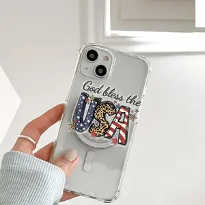 Patriotic Star Phone Grip, 4th of July Phone Grip, American Flag Star Phone Grip, Aesthetic Americana Phone Accessory, Independence Day Gift