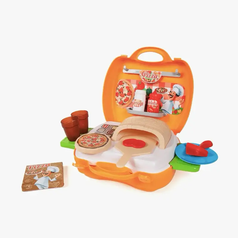 22 Piece Pizza Parlor Kids Suitcase Playset