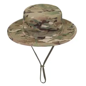 Adjustable Boonie Hat for Men & Women, Ideal for Fishing Outdoor Activities, Sun Protection Wide Brim Cap, Breathable Quick Dry Material