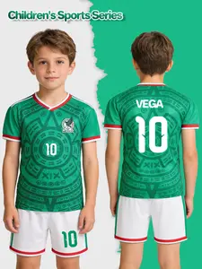 Children's football jersey and shorts set with number 10 - made of quick-drying fabric, suitable for sports, leisure, children's outdoor activities, and sporty styling. It uses breathable material and is the first choice for children's gifts!