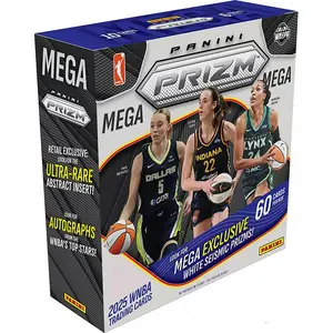 2025 Panini Prizm WNBA Basketball Mega Box (White Seismic Ice Prizms)