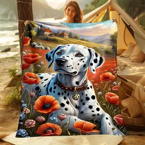 Quiet Dalmatian Print  Small Throw Blanket