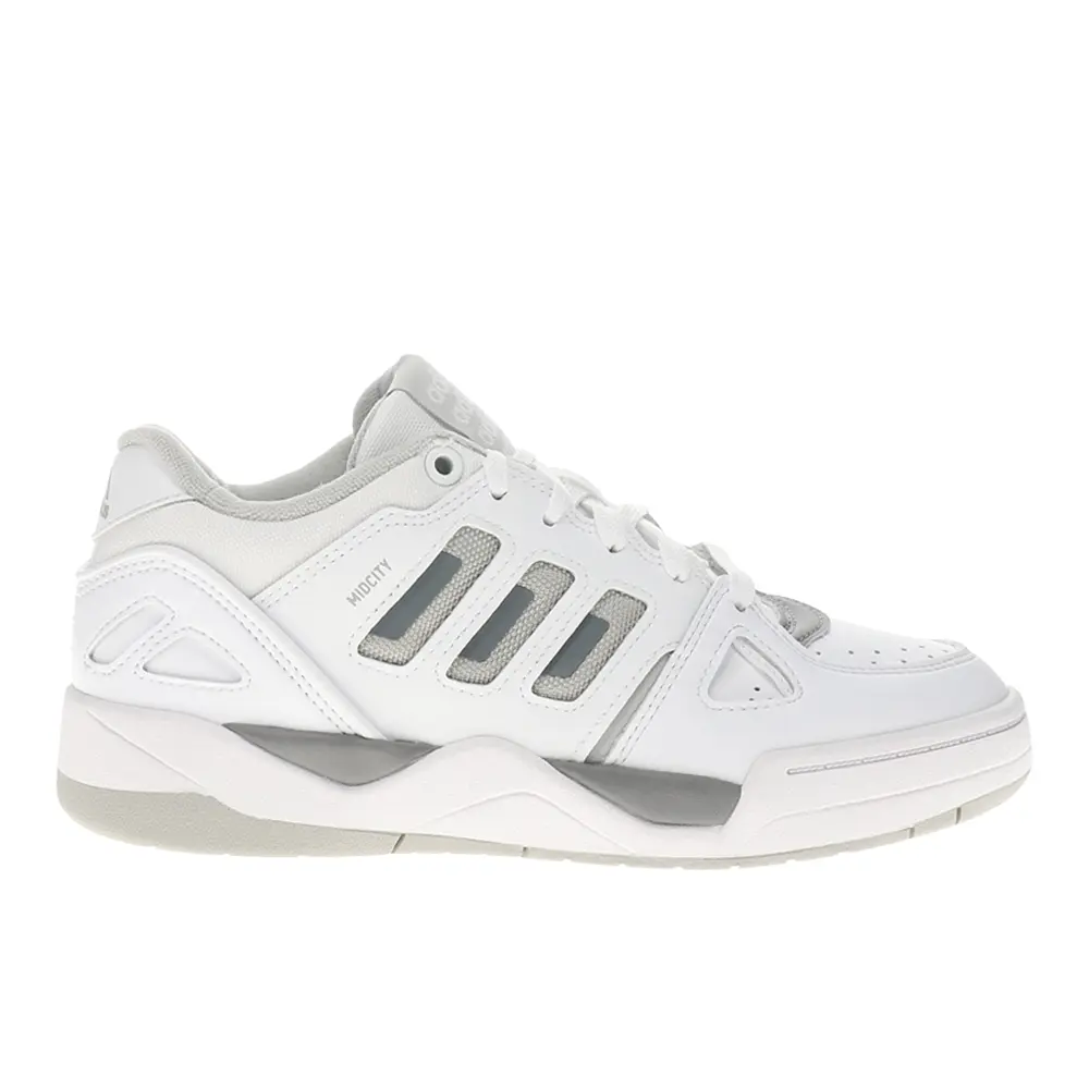 adidas Womens Midcity Low Basketball Sneakers Shoes - White