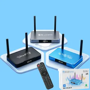 2026 S6MAX Voice Remote ControlCompatible with S6 PRO/MAX/ULTRA 6KDisplay Durable Metal Shells Ideal Gift forParents & Loved Ones 365-Day WarrantyUniversal Receiver Hdmi Output HdmiConnector
