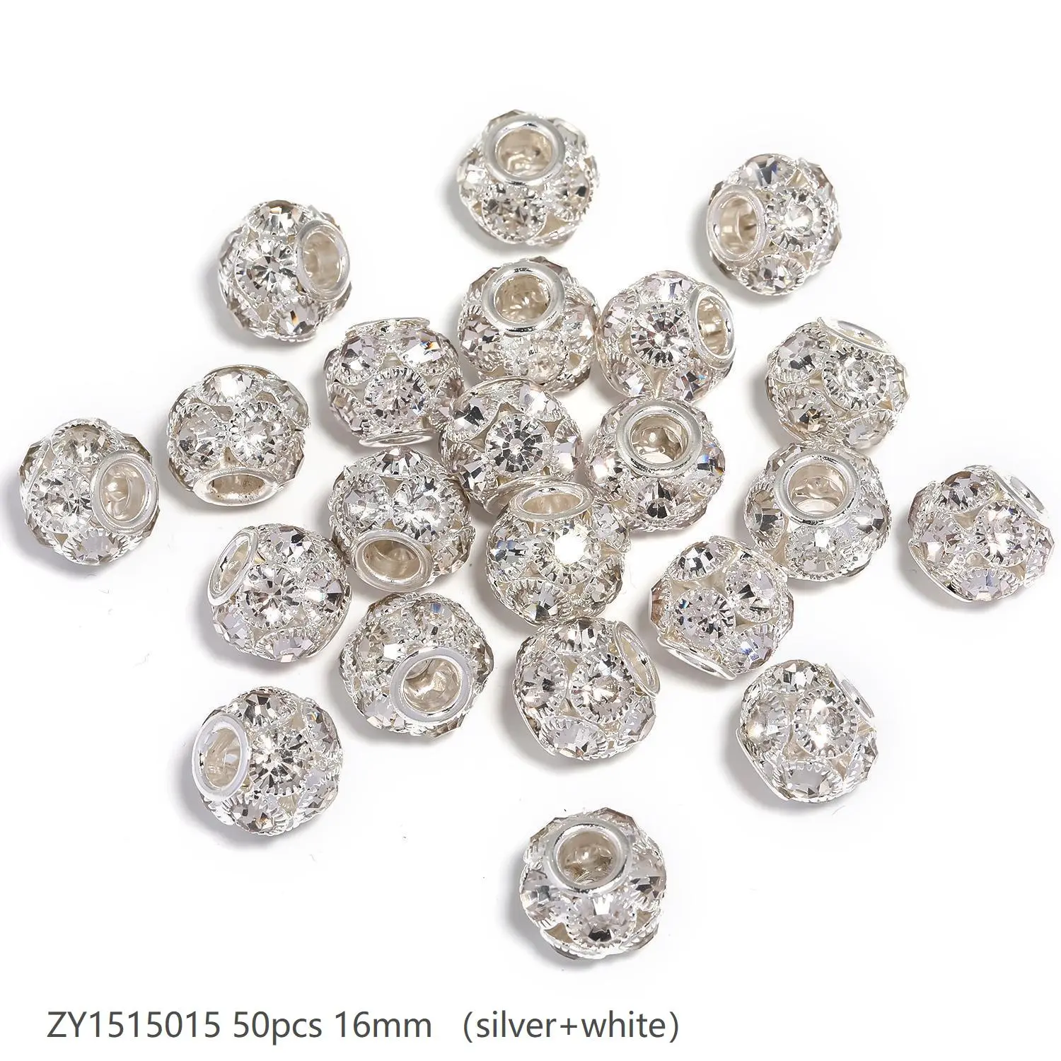 #144 (16mm 50pcs) Sliver ZY1515015