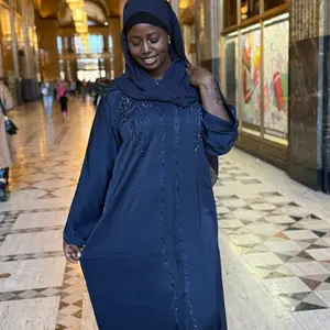 Noor Hand Beaded Abaya with Elegant Beading and Classic Fit for Stylish Wear
