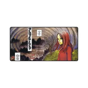 Uzumaki Junji Ito Anime Manga Desk Mat, Extra Large Gaming MousePad, Gaming Accessories, Desk Decor Setup, TCG Playmats