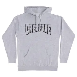 Creature Skateboards Hoody Logo Outline Pullover Grey Heather
