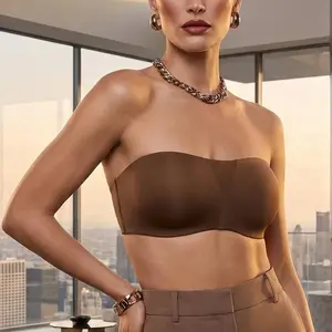 HSIA Fiery Unlined Anti-Slip Non-padded Seamless Comfort Underwire Plus Size Bandeau Strapless Bra for Big Bust Black Basic Bridal Minimalist TikTokShopBlackFriday