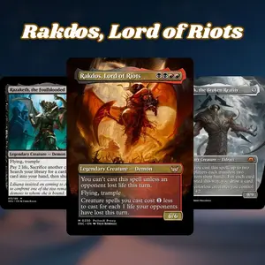 MTG Proxy 100+ Card Commander Deck Rakdos Lord of Big Free Stuff Big Creatures & Cost Reduction Synergy Strategy Theme Ready to Play Magic Style Deck Perfect Gift for Collectors and Card Players