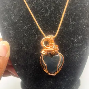 Labradorite  heart necklace