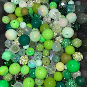 Green Beads for DIY Projects - Ideal for a Wide Range of Needs