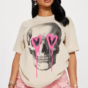 Eternal Love Skull T-Shirt – Short Sleeve Tee – Gothic Graphic Shirt